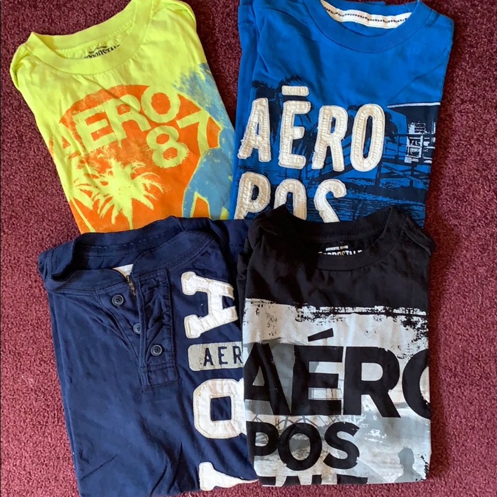 4 Aeropostale men’s T-shirts size XS